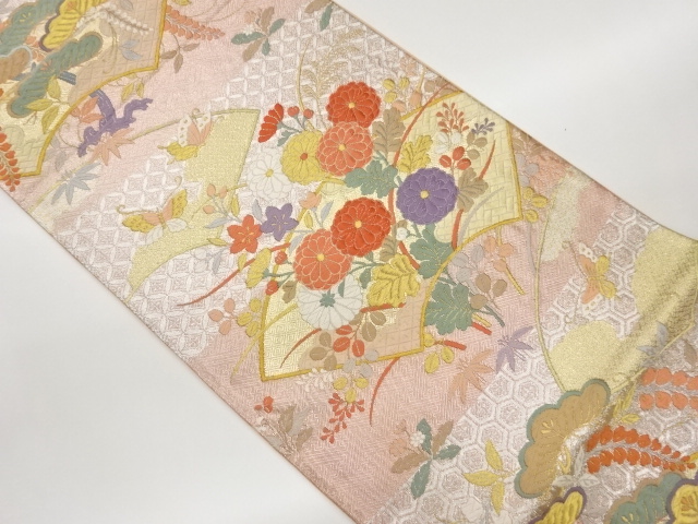 JAPANESE FUKURO OBI / SAGANISHIKI / WOVEN JIGAMI PATTERN